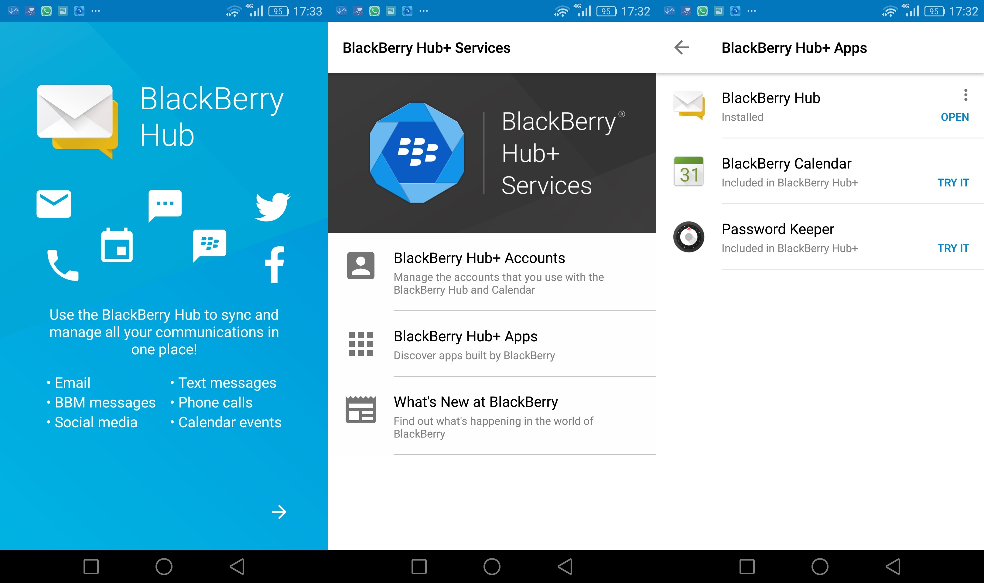 Blackberry Hub & Service for Android